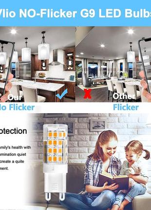Светодиодные лампы g9 cool white 6000k, 5 вт, эквивалент 40 вт галогеновых ламп, без...