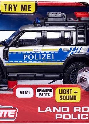 Полицейский автомобиль land rover defender majorette police3 фото