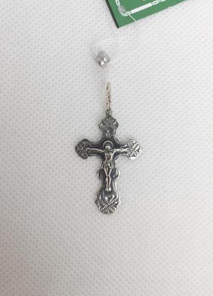 Новая серебряная подвеска крестик серебро 925 пробы