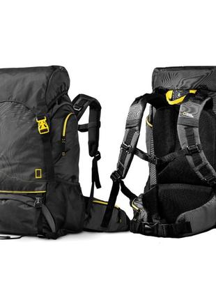 Рюкзак туристический national geographic hiking backpack 50l  black/grey yellow