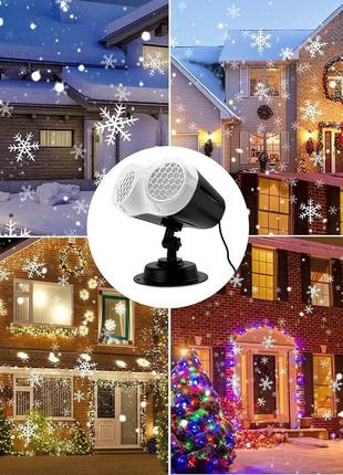 Светодиодная проекционная лампа qxmcov, рождественский светодиодный проектор, внешний...