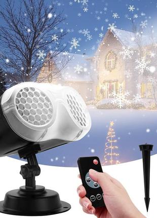 Светодиодная проекционная лампа qxmcov, рождественский светодиодный проектор, внешний...