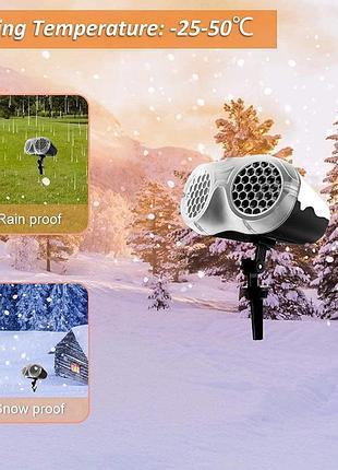 Светодиодная проекционная лампа qxmcov, рождественский светодиодный проектор, внешний...