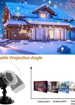 Светодиодная проекционная лампа qxmcov, рождественский светодиодный проектор, внешний...