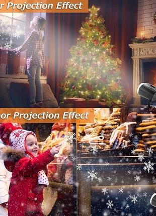 Светодиодная проекционная лампа qxmcov, рождественский светодиодный проектор, внешний...