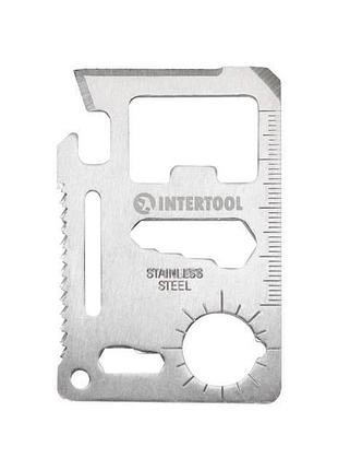 Картка мультитул 11 в 1 intertool ht-0589