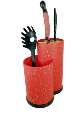 Підставка для ножів та кухарів універсальна edenberg червона (eb-3645)