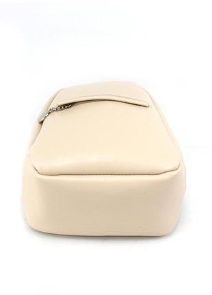 Женская мини сумка-рюкзак voila 935542 бежевая4 фото