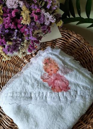Крижма для хрещення новонароджених, дитячий рушничок для купання