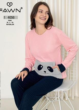 Тепла  жіноча  піжама кофта і штани, костюм для дому.