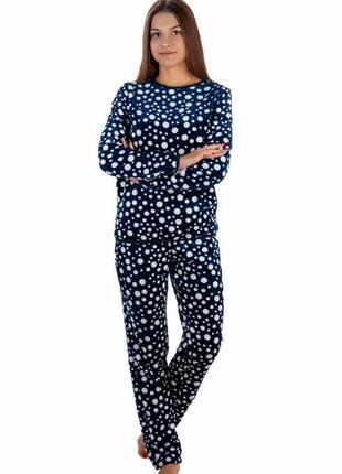 Теплый махровый костюм домашний, махровая мягкая зимняя пижама женская, леопардовая махровая пижама велсофт