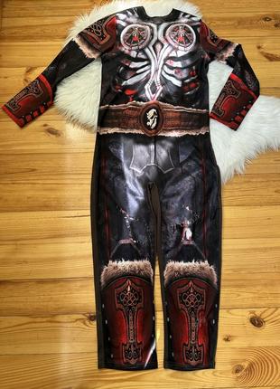 Карнавальний  костюм комплект скелета на хелловін halloween кігурумі з хутром та черепом