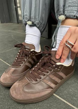 Кроссовки adidas samba chocolate5 фото