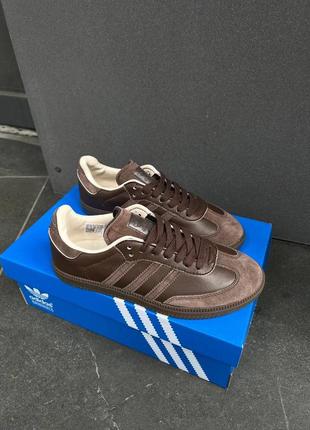 Кроссовки adidas samba chocolate4 фото