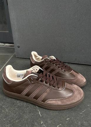 Кроссовки adidas samba chocolate1 фото