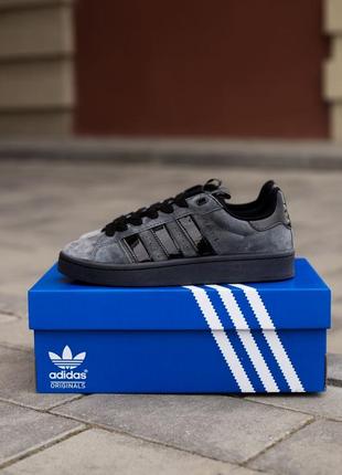 Adidas campus 00s grey/black8 фото