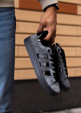 Adidas campus 00s grey/black2 фото