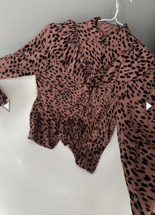 Леопардовая рубашка zara 2