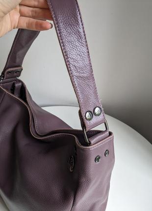 Шикарна сумка із м'якої натуральної шкіри4 фото