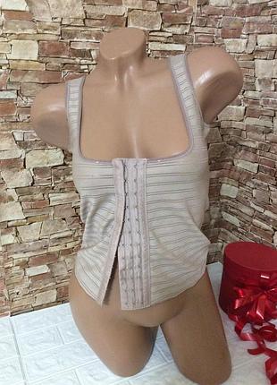 Майка-корсет р.48-50 коригувальний на гачках з бретелями