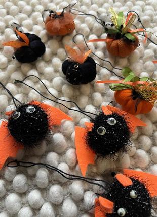 Игрушка подвеска 10*6 см, летучая мышь, тыква, мышка, хэллоуин, декор, ручная работа