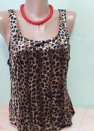 Легка майка в леопардовий принт
