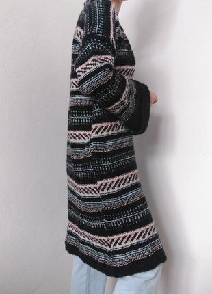 Шерстяной кардиган мохер свитер черный джемпер шерсть пуловер реглан лонгслив кофта шерсть9 фото