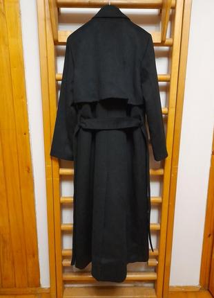 Длинное двухбортное шерстяное пальто reserved premium с шерстью2 фото