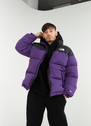 Куртка пуховик the north face 700 туреччина лого вишивка до -25*с, чоловіча зимова куртка тнф2 фото