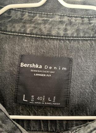 Джинсова сорочка bershka3 фото