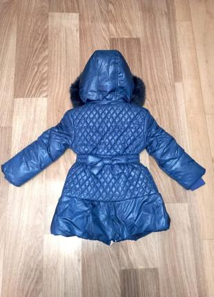 Тёплая куртка детская на девочку польша 💙2 фото
