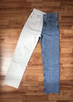 90’s splice jeans in blue прямі2 фото
