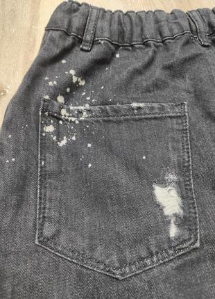 Стильная трендовая джинсовая юбка с карманами, джинсовая юбочка zara на подростка5 фото