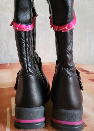 Детские демисезонные ботинки сапожки для девочки барби3 фото