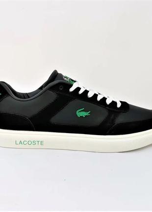 Кросівки lacoste чоловічі чорні лакоста (розміри: 41)9 фото