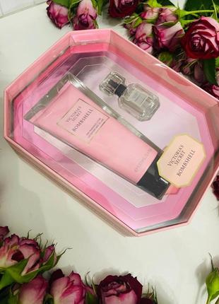 Парфюмированный подарочный набор парфюма+лосьон для тела bombshell heavenly tease1 фото