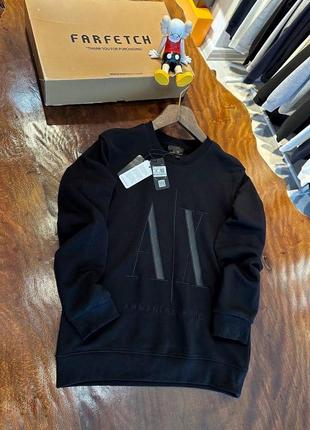 Чоловічий чорний світшот преміум якість