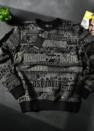 Мужской черный свитшот премиум качество