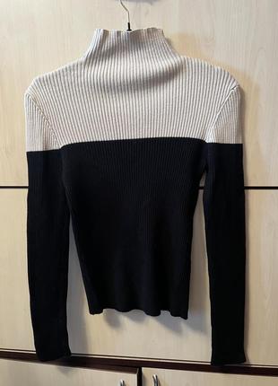 Zara свитер двухцветный теплый2 фото