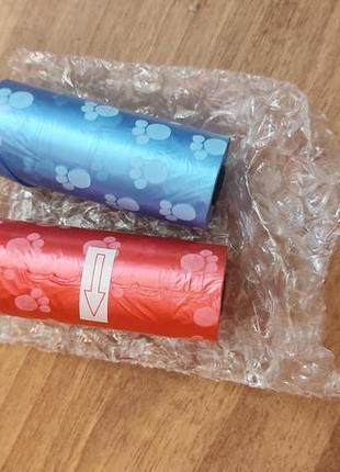 Пакети для прибирання за тваринами на прогулянці3 фото