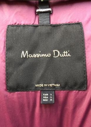 Massimo dutti женская пуховая куртка микропуховик размер л4 фото