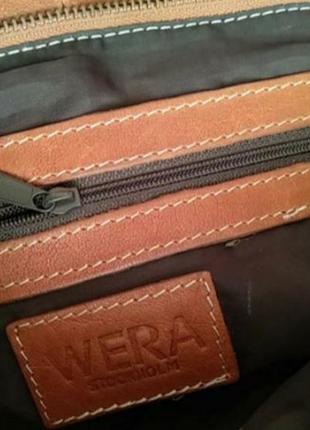 Продам оригинальную кожаную сумку wera stockholm