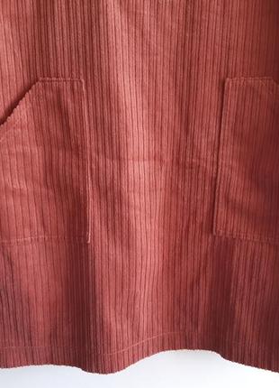 Сарафан комбінезон вельветовий на бретелях з кишенями/сукня6 фото