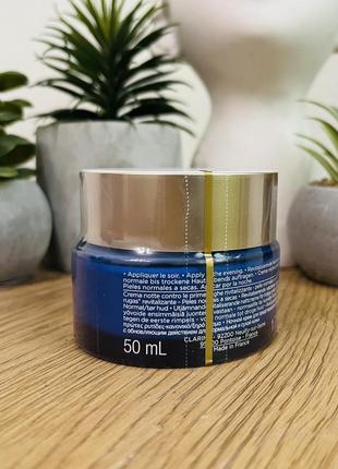 Оригинальный ночной крем clarinc multi-active nuit targets fine lines, revitalizing night cream normal to skin оригинал ночной крем2 фото