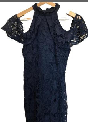 Платье волан кружево кружевное модное шикарное длинное  от quiz4 фото