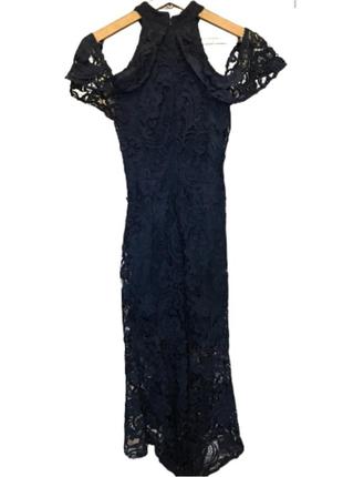 Платье волан кружево кружевное модное шикарное длинное  от quiz3 фото