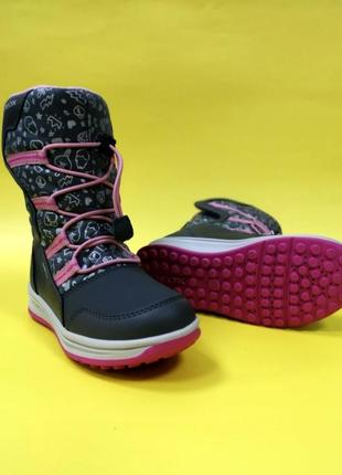 Зимові чоботи черевики дутики снігоходи geox j roby, оригінал4 фото