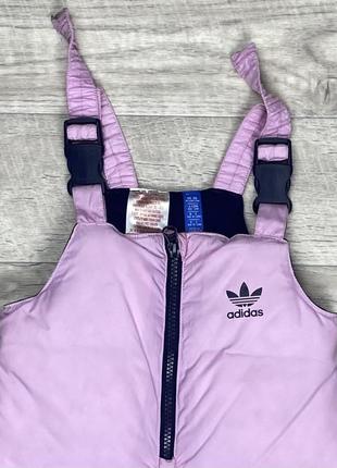 Adidas комбинезон штаны пуховые  9-12 months детский розовый оригинал2 фото