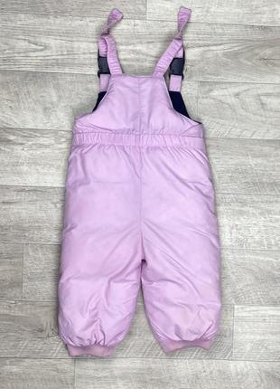 Adidas комбинезон штаны пуховые  9-12 months детский розовый оригинал8 фото
