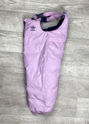 Adidas комбинезон штаны пуховые  9-12 months детский розовый оригинал7 фото